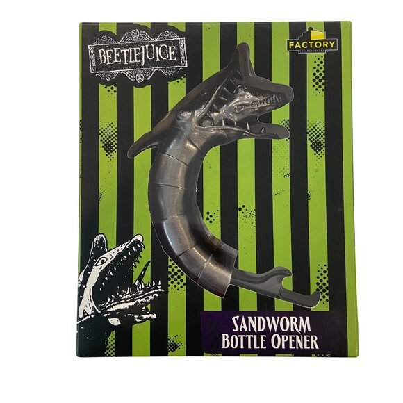 Beetlejuice Sandworm Bottle Opener By Factory  Cast Metal  Sturdy Heavy Duty Des - Picture 1 of 12